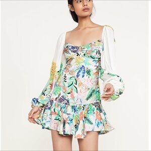 ROCOCO SAND Quinn Dress Short Tropical Mini Dress NWT